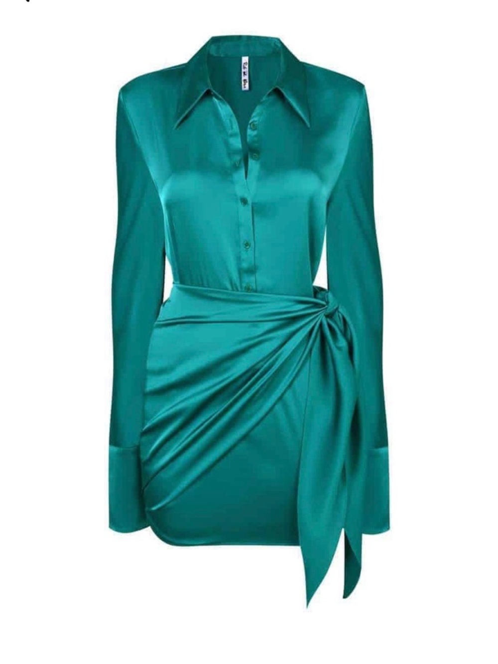 Rat & Boa Alanis Long-Sleeve Tie-Waist Mini Dress